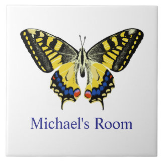 Tiger Swallowtail Butterfly Kids Room  Tile