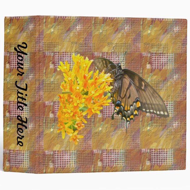 Tiger Swallowtail Butterfly (Papilio glaucas) Item Binder (Front/Spine)
