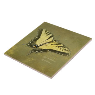 Tiger Swallowtail Butterfly - Papilio glaucus Tile