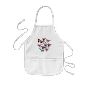Tiger Swallowtail on Bee Balm Kids Apron