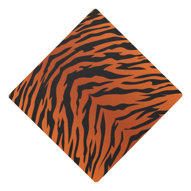Tiger theme Graduation cap tassle topper (Front)
