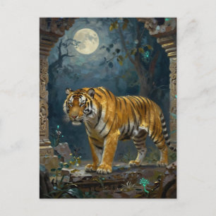 Tiger Themed   Keeping in Touch Postcard