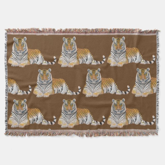 Tiger Throw Blanket (Front)
