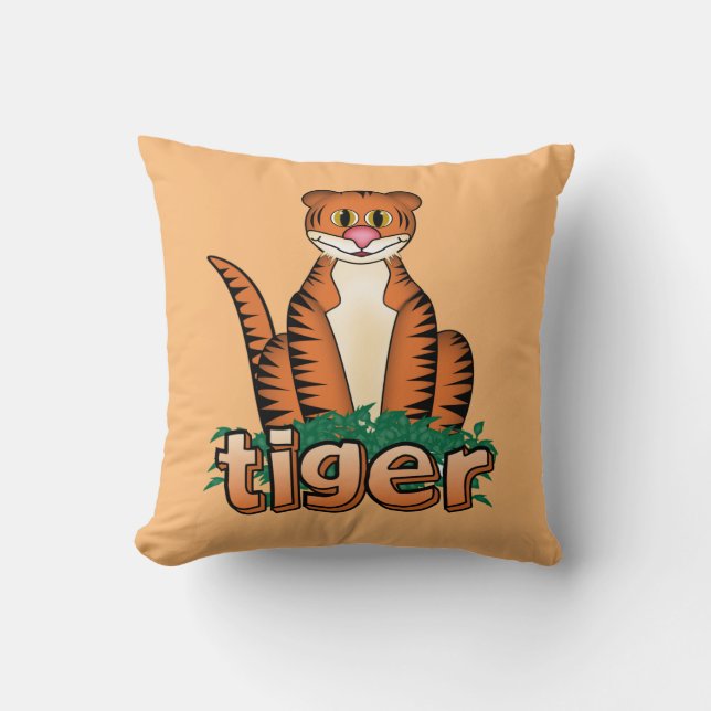 TIGER THROW PILLOW (Front)