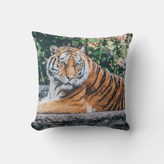 Tiger Throw Pillow (Front)