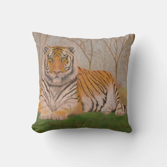 Tiger Throw Pillow (Front)