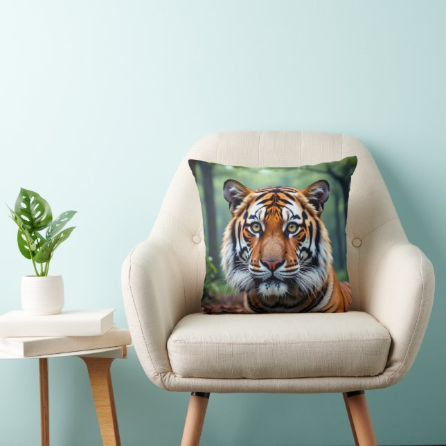 Tiger Throw Pillow (Chair)