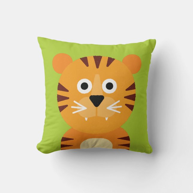 Tiger Throw Pillow (Front)