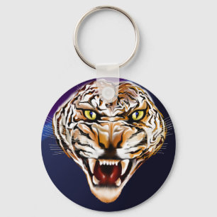 Tiger Tiger Burning Bright poster Keychain