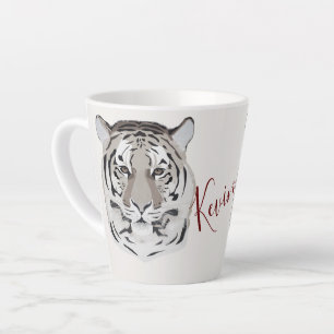 Tiger, tiger face, symbol of 2022 latte mug