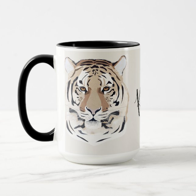 Tiger, tiger face, symbol of 2022 mug (Left)