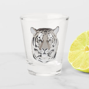 Tiger, tiger face, symbol of 2022  shot glass