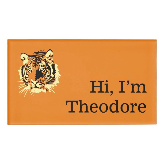 Tiger Tiger Tiger Name Tag (Front)