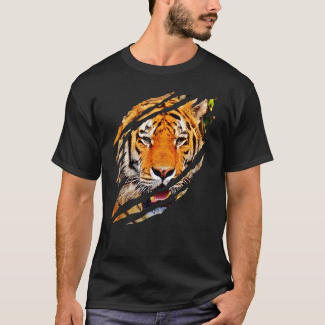 Tiger  Tiger  Tiger  Tiger T-Shirt (Front)