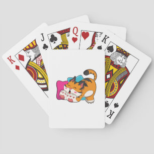 Tiger tired playing cards