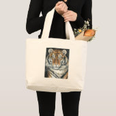 Tiger Totebag Large Tote Bag (Front (Product))