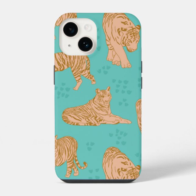 Tiger Trails  iPhone Case (Back)