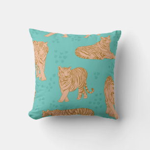 Tiger Trails  Throw Pillow