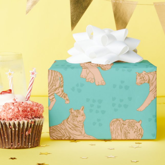 Tiger Trails  Wrapping Paper (Birthday Party)