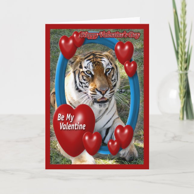 Tiger Valentine Cards (Front)