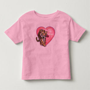 Tiger Valentine's Day Toddler T-shirt