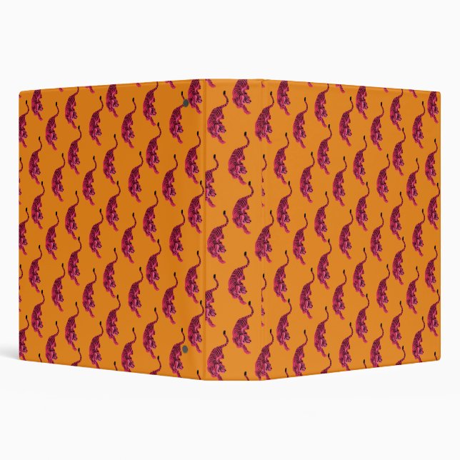 Tiger - Vibrant Pink Binder (Background)