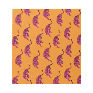 Tiger - Vibrant Pink Notepad