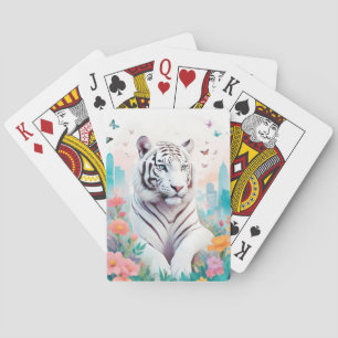 Tiger Vintage Animal Nature Forest Jungle City Playing Cards