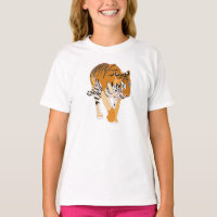 Tiger Walking Digital Painting Shirts