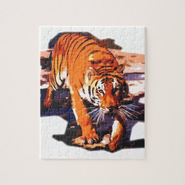 Tiger Walking Jigsaw Puzzle (Vertical)