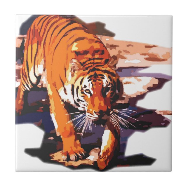 Tiger Walking Tile (Front)
