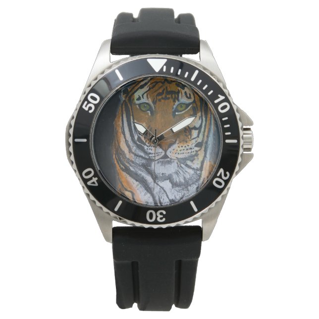 TIGER WATCH DESIGN BY ARTIST PAULA REILLY (Front)