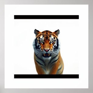 Tiger watching poster