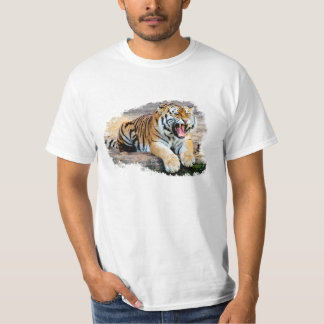 Tiger White Tee-shirt T-Shirt