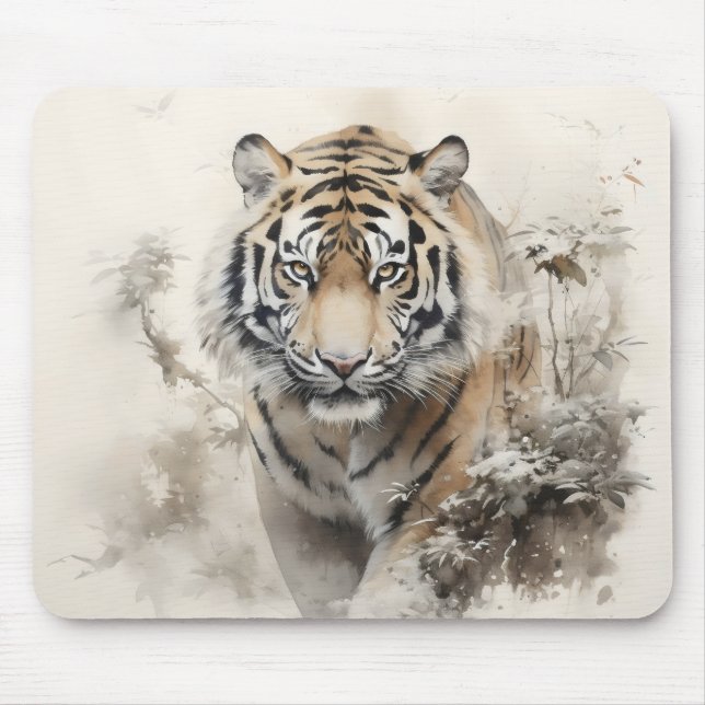 Tiger Wild Animal Mouse Pad (Front)