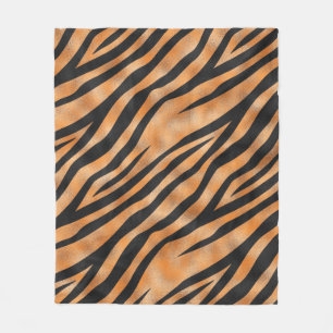 Tiger Wild Animal Pattern Fleece Blanket