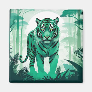 Tiger Wildlife Animal Nature Environment Forest Magnet
