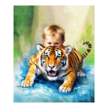 Tiger with baby