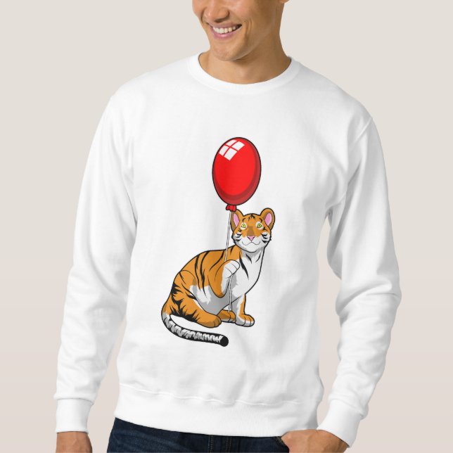 Tiger with Balloon Sweatshirt (Front)