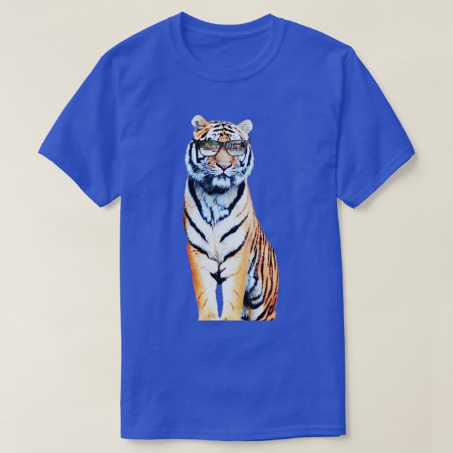 Tiger with eyeglasses T-Shirt (Design Front)