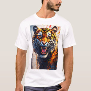 Tiger with glowing stripes T-Shirt