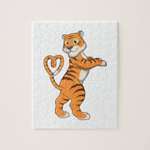 Tiger with Heart Jigsaw Puzzle