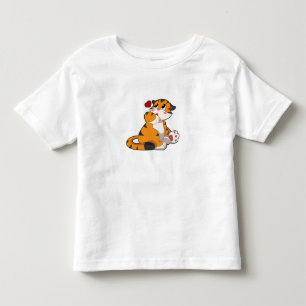 Tiger with Heart Toddler T-shirt