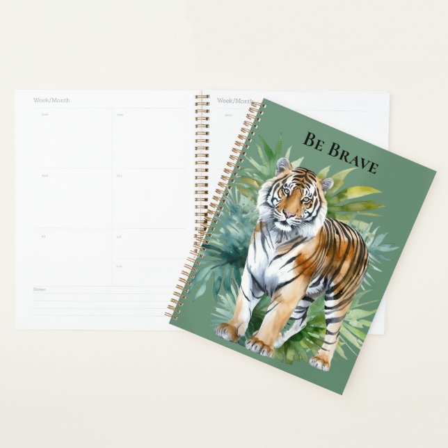 Tiger with Leaves Planner (Display)