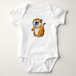 Tiger with Lollipop Baby Bodysuit