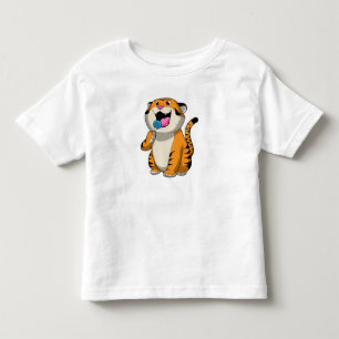 Tiger with Lollipop Toddler T-shirt