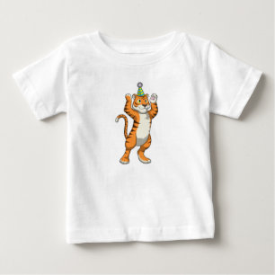 Tiger with Party hat Party Baby T-Shirt