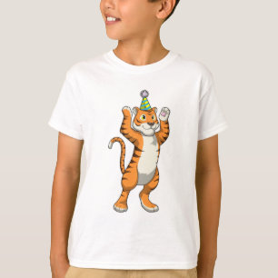 Tiger with Party hat Party T-Shirt