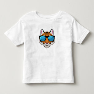 Tiger with Sunglasses Toddler T-shirt