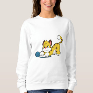Tiger with Woll yarn ball Sweatshirt